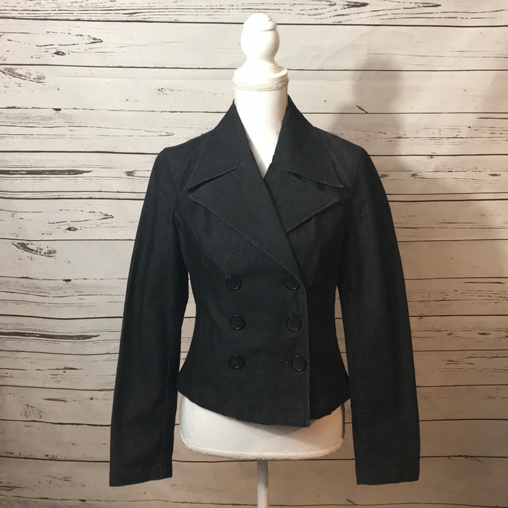 🌹Jacob dark denim blazer jacket